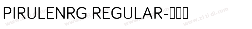 PIRULENRG REGULAR字体转换